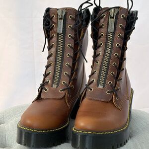 Dr. Martens Women's Karmilla Fashion Boot in Butterscotch Orleans